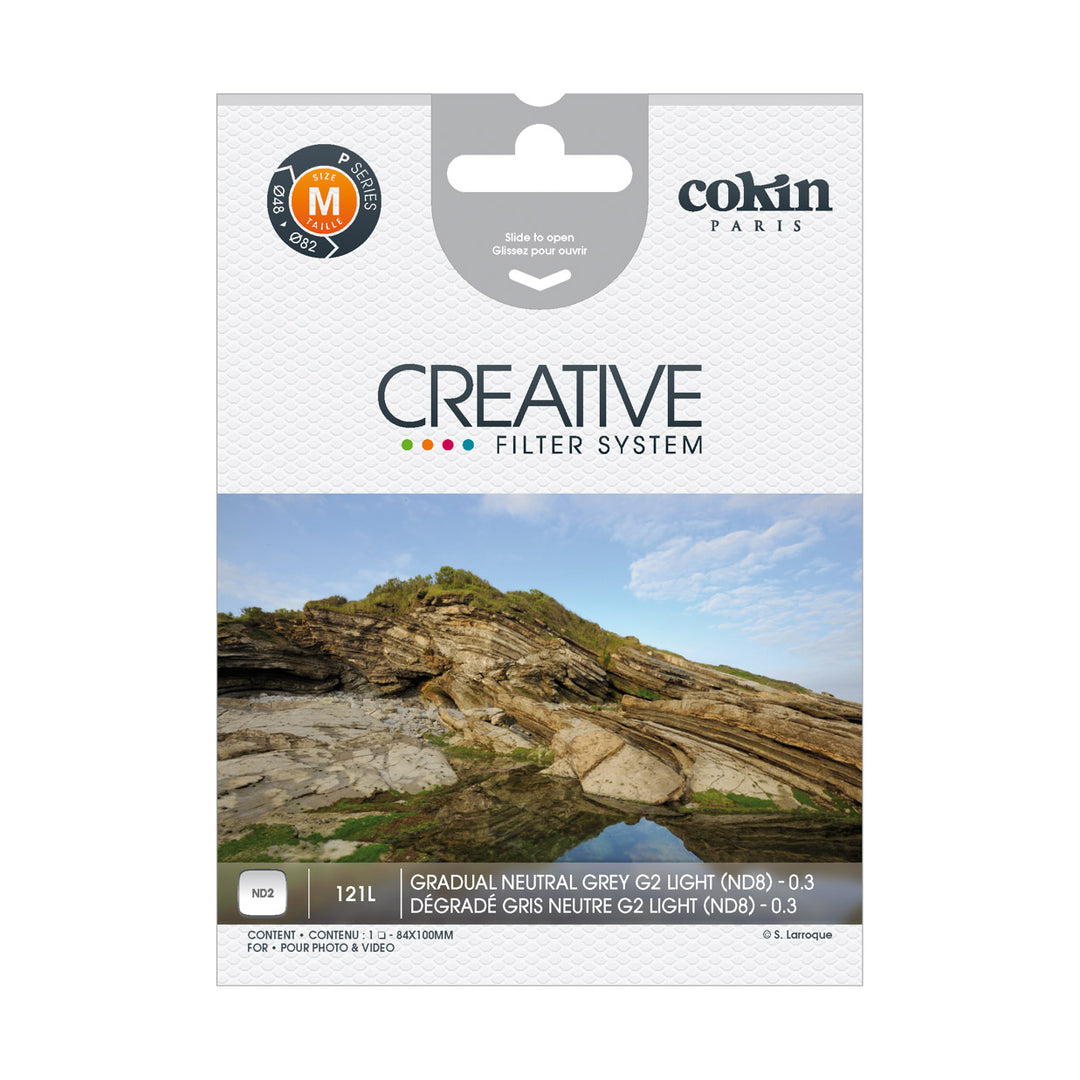 Cokin G2 - ND2 Hard 1-Stop Graduated Neutral Density Filter (121L